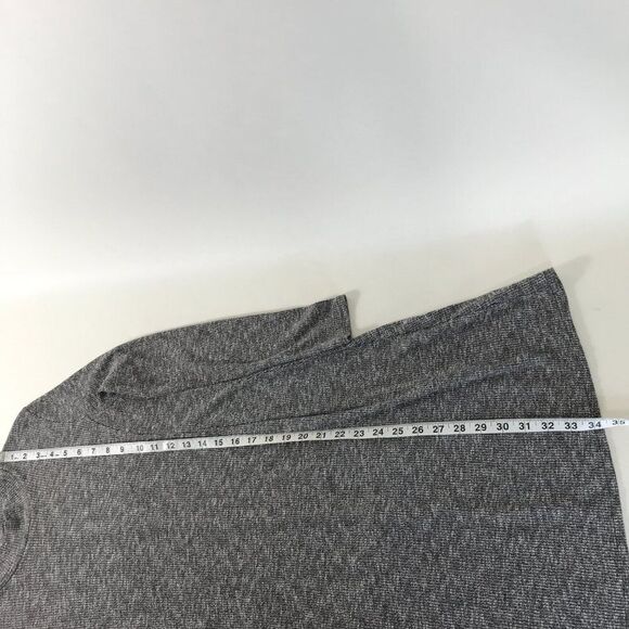Madewell City Block Mock Neck Long Sleeve Marled Knit Dress Women's Small Gray - Picture 8 of 11